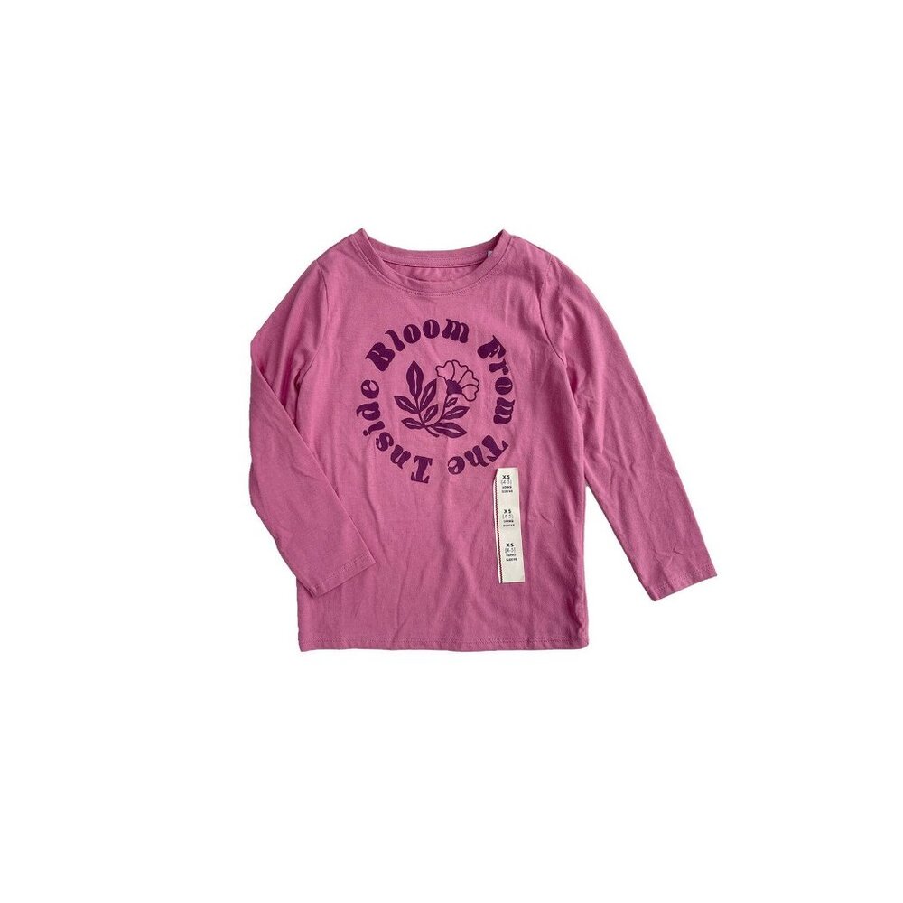 SOLD - NEW Cat & Jack Bloom From the Inside Tee XS 4/5